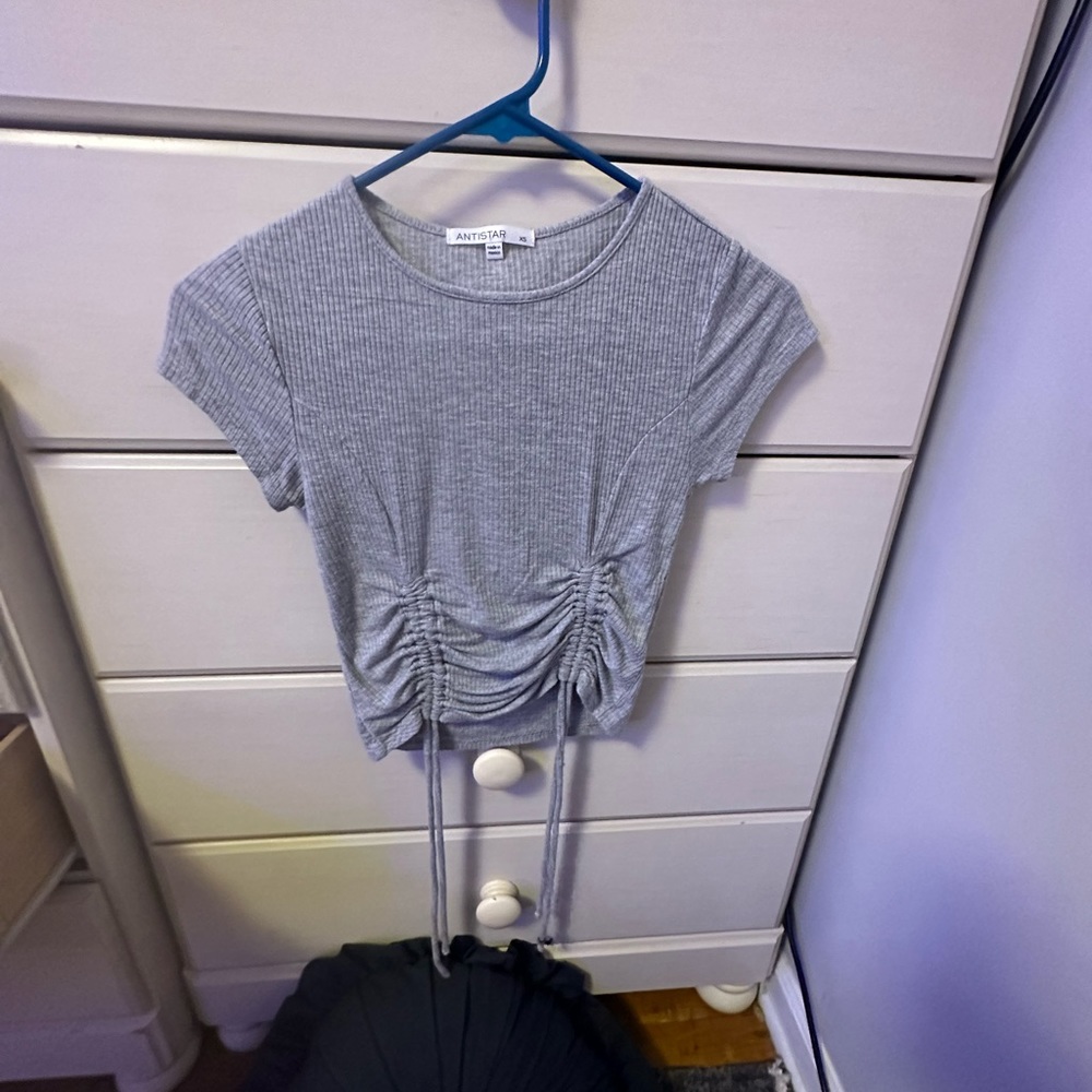 Grey crop top